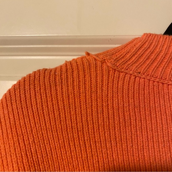 FP Movement by Free People Cropped Coral and Lavender Striped Sweater - Picture 13 of 13